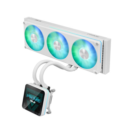 ASUS PRIME SLC II 360 ARGB LCD WHT Processore Raffreddatore di liquidi tutto in uno 12 cm Bianco 1 pz