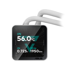 ASUS PRIME SLC II 360 ARGB LCD WHT Processore Raffreddatore di liquidi tutto in uno 12 cm Bianco 1 pz
