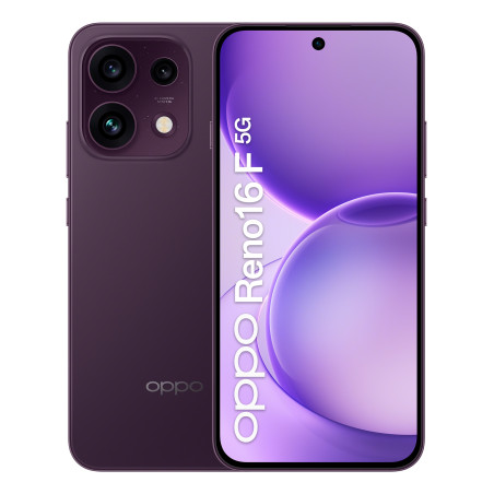 OPPO Reno16 F 5G AI Smartphone, Tripla fotocamera 50+8+50MP, Selfie 50MP, Display 6.57” 120HZ AMOLED FHD+, 6500mAh, RAM