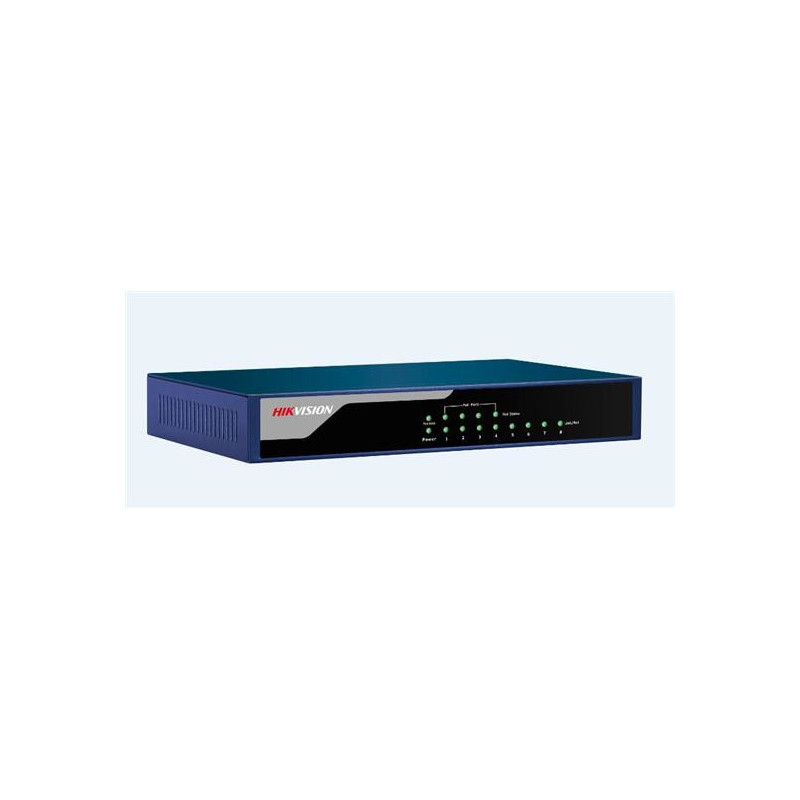 Hikvision DS-3E0318P-E/M switch di rete Non gestito L2 Fast Ethernet (10/100) Supporto Power over Ethernet (PoE) 1U Blu, Grigio