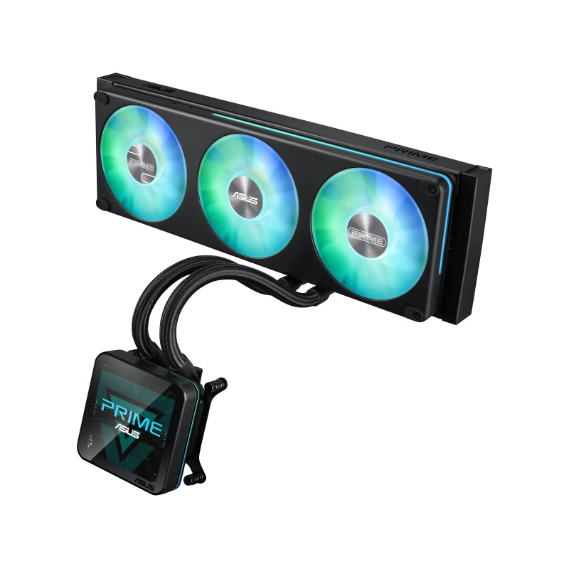 ASUS PRIME SLC II 360 ARGB LCD Processore Raffreddatore di liquidi tutto in uno 12 cm Nero 1 pz