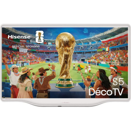 Hisense 43S5Q TV 109,2 cm (43") 4K Ultra HD Smart TV Wi-Fi Argento, Bianco