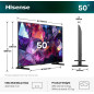 Hisense 50E7S PRO 127 cm (50") 4K Ultra HD Smart TV Wi-Fi Nero 350 cd/m² Hisense 50E7S PRO 127 cm (50") 4K Ultra HD Smart TV Wi-Fi Nero 350 cd/m²