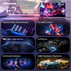 Hisense 50E7S PRO 127 cm (50") 4K Ultra HD Smart TV Wi-Fi Nero 350 cd m²