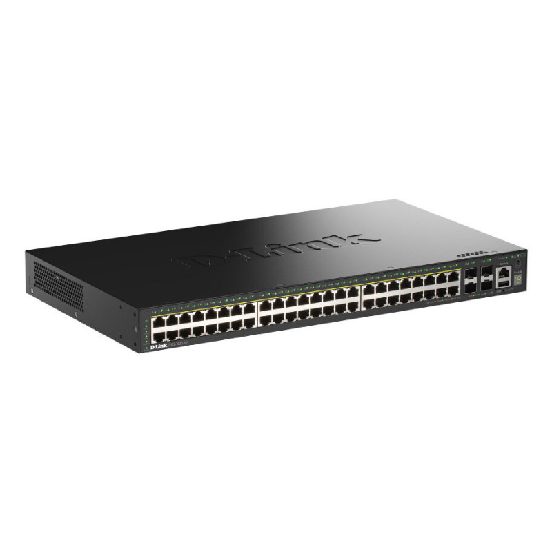 D-Link DGS-1530-52P/E switch di rete Gestito L2 Gigabit Ethernet (10/100/1000) Supporto Power over Ethernet (PoE) Nero D-Link DGS-1530-52P/E switch di rete Gestito L2 Gigabit Ethernet (10/100/1000) Supporto Power over Ethernet (PoE) Nero