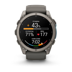 Garmin fēnix 9 3,56 cm (1.4") AMOLED 51 mm Digitale 454 x 454 Pixel Touch screen Titanio Wi-Fi GPS (satellitare)