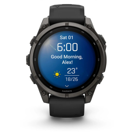 Garmin fēnix 9 3,56 cm (1.4") AMOLED 47 mm Digitale 454 x 454 Pixel Touch screen Titanio Wi-Fi GPS (satellitare)