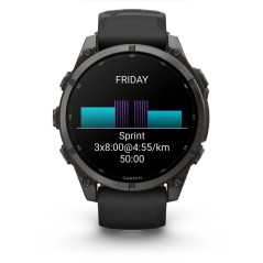 Garmin fēnix 9 3,56 cm (1.4") AMOLED 47 mm Digitale 454 x 454 Pixel Touch screen Titanio Wi-Fi GPS (satellitare)