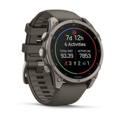 Garmin fēnix 9 3,56 cm (1.4") AMOLED 47 mm Digitale 454 x 454 Pixel Touch screen Titanio Wi-Fi GPS (satellitare)