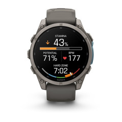 Garmin fēnix 9 3,56 cm (1.4") AMOLED 47 mm Digitale 454 x 454 Pixel Touch screen Titanio Wi-Fi GPS (satellitare)