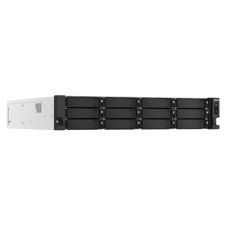 QNAP TS-h1887XU-RP NAS Armadio (2U) Intel Xeon E E-2334 16 GB DDR4 0 TB QuTS hero Nero, Bianco