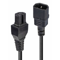 Lindy 30314 cavo di alimentazione Nero 2 m Accoppiatore C14 Accoppiatore C15