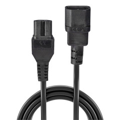 Lindy 30314 cavo di alimentazione Nero 2 m Accoppiatore C14 Accoppiatore C15