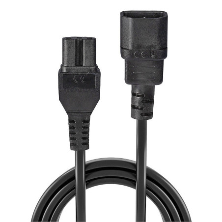 Lindy 30314 cavo di alimentazione Nero 2 m Accoppiatore C14 Accoppiatore C15