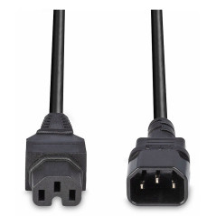 Lindy 30314 cavo di alimentazione Nero 2 m Accoppiatore C14 Accoppiatore C15