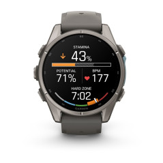 Garmin fēnix 9 3,3 cm (1.3") AMOLED 43 mm Digitale 416 x 416 Pixel Touch screen Titanio Wi-Fi GPS (satellitare)