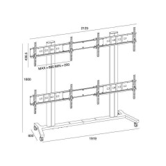 ITB MB9710 Supporto per display espositivi 139,7 cm (55") Nero