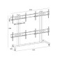 ITB MB9710 Supporto per display espositivi 139,7 cm (55") Nero