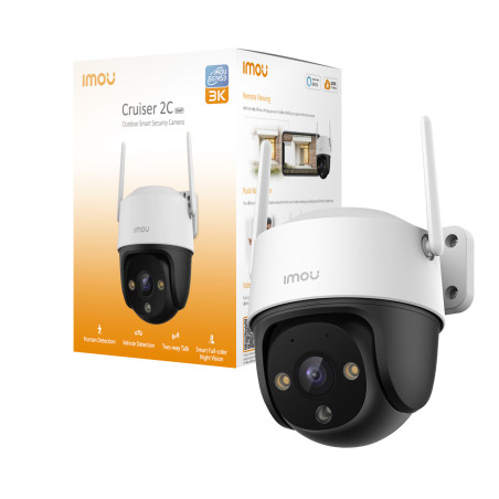 Imou Cruiser 2C 3K (5MP) - Telecamera Wi-Fi Esterno Motorizzata 360° - Visione Notturna a Colori, IP66, Tracciamento