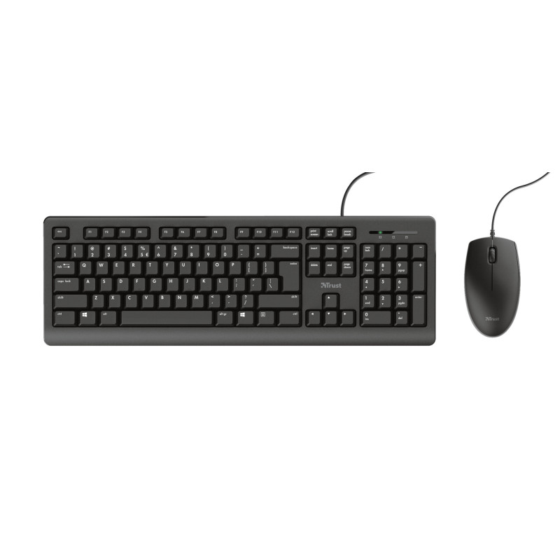 Trust Primo tastiera Mouse incluso Universale USB QWERTY Inglese Nero Trust Primo tastiera Mouse incluso Universale USB QWERTY Inglese Nero
