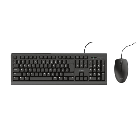 Trust Primo tastiera Mouse incluso Universale USB QWERTY Inglese Nero