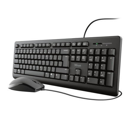 Trust Primo tastiera Mouse incluso Universale USB QWERTY Inglese Nero