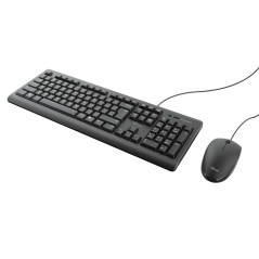 Trust Primo tastiera Mouse incluso Universale USB QWERTY Inglese Nero