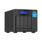 QNAP TVS-H474 NAS Tower Intel® Core™ i3 i3-12100 8 GB DDR4 0 TB QuTS hero Nero