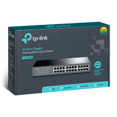 TP-Link TL-SG1024D switch di rete Non gestito Gigabit Ethernet (10 100 1000) Grigio