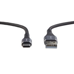 Intenso CHARGING / DATA CABLE / MODEL A60C / 1 METER LENGTE / KLEUR ZWART cavo USB 1 m USB A USB C Nero