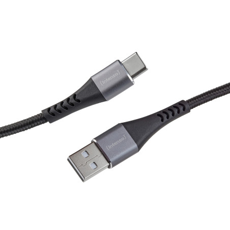 Intenso CHARGING DATA CABLE MODEL A60C 2 METER BLACK cavo USB 2 m USB A USB C Nero