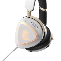 ASUS ROG Delta II-KJP Auricolare Con cavo e senza cavo A Padiglione Gaming Bluetooth Nero, Bianco