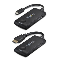 StarTech.com Extender Wireless USB-C a HDMI per Sale Riunioni e Huddle Space, 4K 60Hz, Portata 20m, Alimentazione USB, Kit