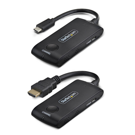 StarTech.com Extender Wireless USB-C a HDMI per Sale Riunioni e Huddle Space, 4K 60Hz, Portata 20m, Alimentazione USB, Kit