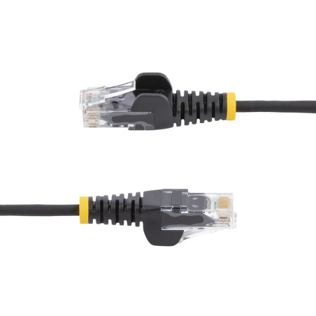StarTech.com N6PAT25CMBKS10PK cavo di rete Nero 0,25 m Cat6 U/UTP (UTP)