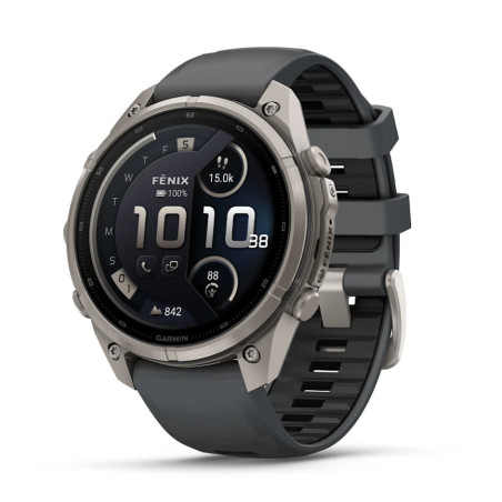 Garmin fēnix 9 Pro 3,56 cm (1.4") AMOLED 47 mm Digitale 454 x 454 Pixel Touch screen 4G Titanio Wi-Fi GPS (satellitare)