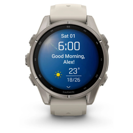 Garmin fēnix 9 3,3 cm (1.3") AMOLED 43 mm Digitale 416 x 416 Pixel Touch screen Grigio Wi-Fi GPS (satellitare)