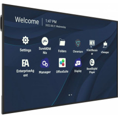 Viewsonic CDE7530 visualizzatore di messaggi 190,5 cm (75") Wi-Fi 450 cd/m² 4K Ultra HD Nero Processore integrato Android 11