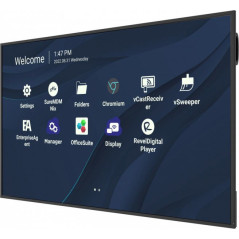 Viewsonic CDE7530 visualizzatore di messaggi 190,5 cm (75") Wi-Fi 450 cd m² 4K Ultra HD Nero Processore integrato Android 11