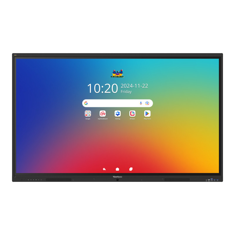 Viewsonic IFP 75IN 4K ANDROID 16 EDLA 64 lavagna interattiva 190,5 cm (75") 3840 x 2160 Pixel Touch screen