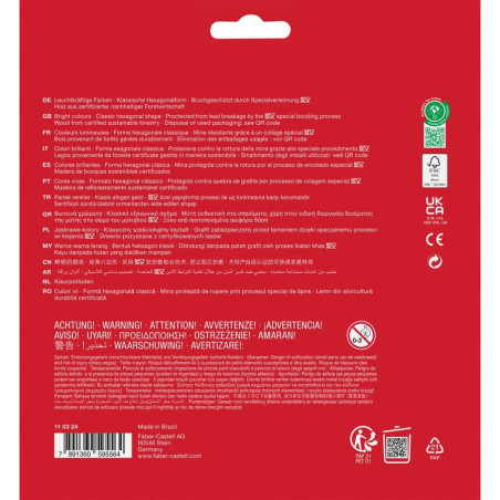 Faber-Castell 110324 pastello colorato 24 pz