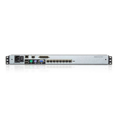 ATEN Switch KVM over IP LCD a due binari Multi-Interface Cat 5 a 8 porte per 1 accesso condiviso locale/remoto