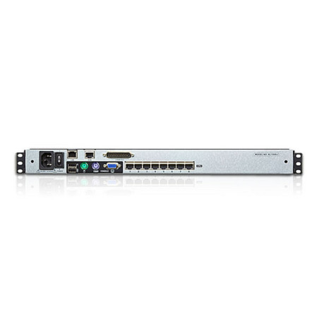 ATEN Switch KVM over IP LCD a due binari Multi-Interface Cat 5 a 8 porte per 1 accesso condiviso locale/remoto