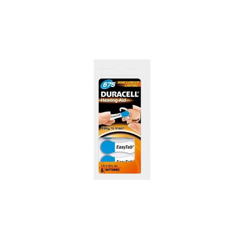 Duracell DA675N6 batteria per uso domestico Batteria monouso Zinco-aria Duracell DA675N6 batteria per uso domestico Batteria monouso Zinco-aria