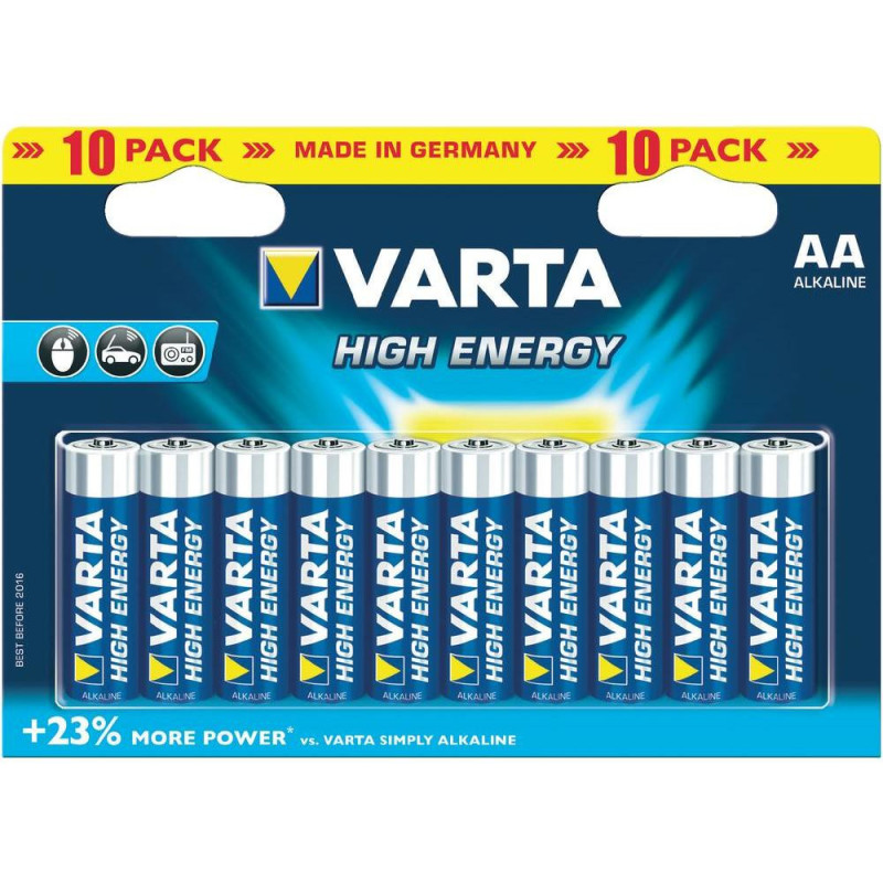 Varta HIGH ENERGY AA Batteria monouso Stilo AA Alcalino Varta HIGH ENERGY AA Batteria monouso Stilo AA Alcalino
