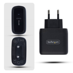 StarTech.com Caricatore USB-C da Parete 65W, GaN, Alimentatore per Dell, XPS, HP ProBook, MacBook Pro e Microsoft Surface Pro,