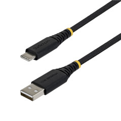 StarTech.com Cavo di Ricarica USB-A a USB-C da 3m, 15W (3A), Guaina con Doppio Strato Intrecciato in Nylon TPE, Robusto Cavetto