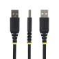 StarTech.com Cavo di Ricarica USB-A a USB-C da 3m, 15W (3A), Guaina con Doppio Strato Intrecciato in Nylon/TPE, Robusto Cavetto StarTech.com Cavo di Ricarica USB-A a USB-C da 3m, 15W (3A), Guaina con Doppio Strato Intrecciato in Nylon/TPE, Robusto Cavetto