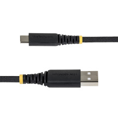 StarTech.com Cavo di Ricarica USB-A a USB-C da 3m, 15W (3A), Guaina con Doppio Strato Intrecciato in Nylon TPE, Robusto Cavetto