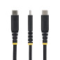 StarTech.com Cavo di Ricarica USB-A a USB-C da 2m, 15W (3A), Guaina con Doppio Strato Intrecciato in Nylon/TPE, Robusto Cavetto StarTech.com Cavo di Ricarica USB-A a USB-C da 2m, 15W (3A), Guaina con Doppio Strato Intrecciato in Nylon/TPE, Robusto Cavetto